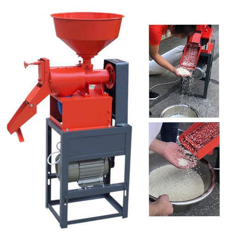Rice Mill Machine With 3HP Aluminium Coil Motor