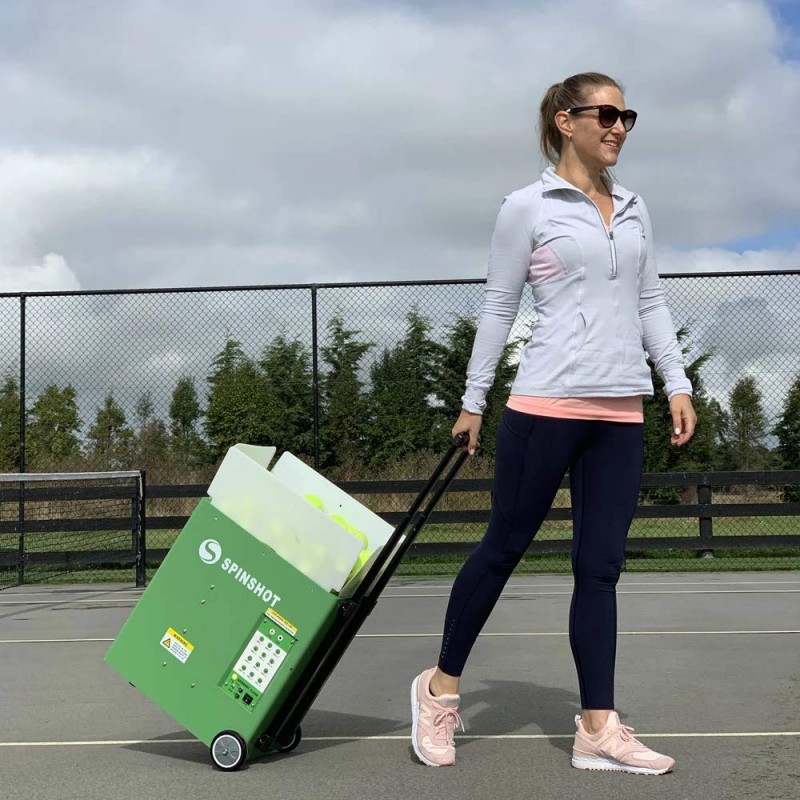 Spinshot Player Tennis Ball Machine with Phone Remote App Supported