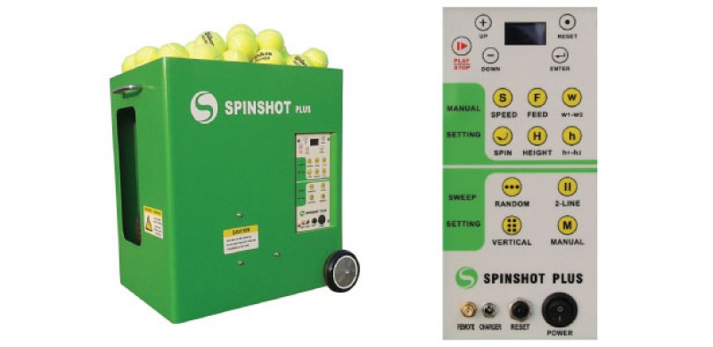 Spinshot Plus Tennis Ball Machine with Phone Remote Supported