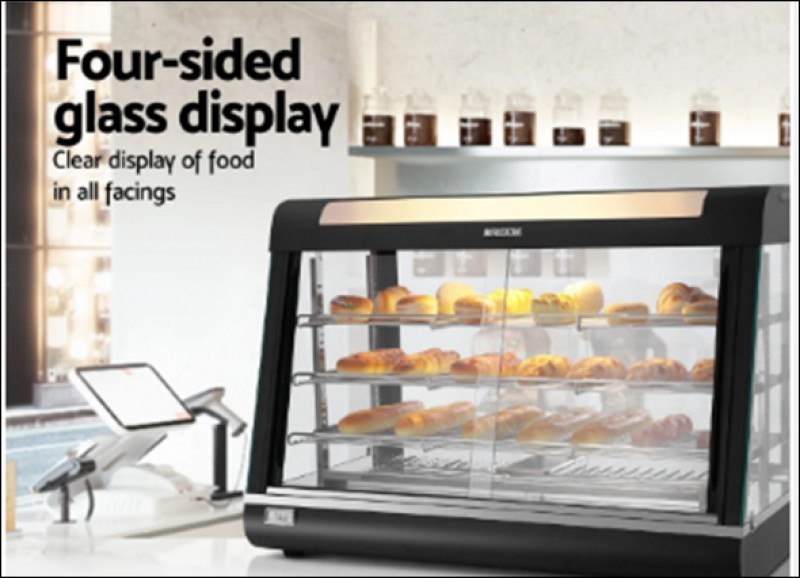 Electric Food Warmer cum Display Unit - Luxuries Black