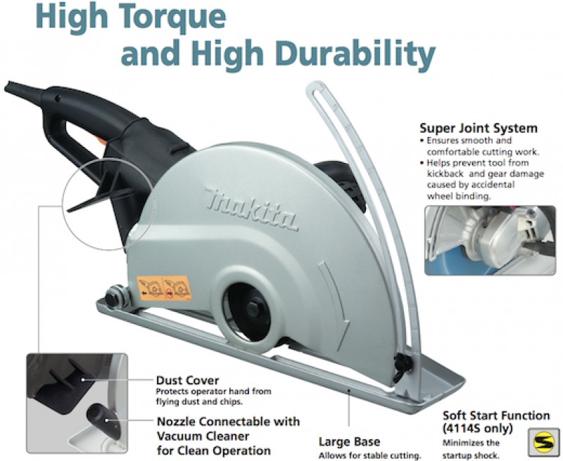 Makita 4114S Angle Cutter 355 Mm 3500 RPM 2400 W