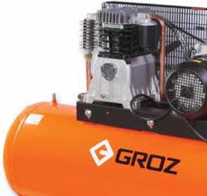Groz 150 Ltr Air Compressor 3HP 2.2kW Single Phase RAC/3-21/150-1