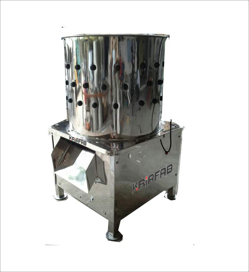 Kriafab Chicken Feather Cleaning Machine, 5 Bird Capacity, 1HP Motor