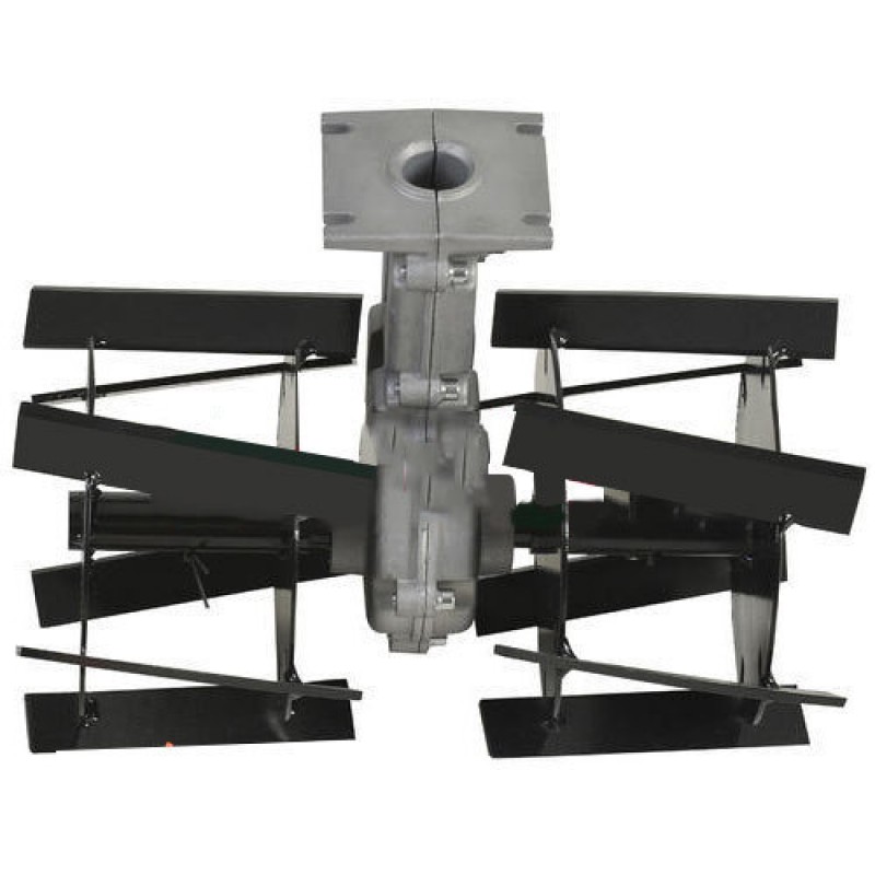Rotavator Type Tiller Attachment for Brush Cutter, 28mm Shaft Size