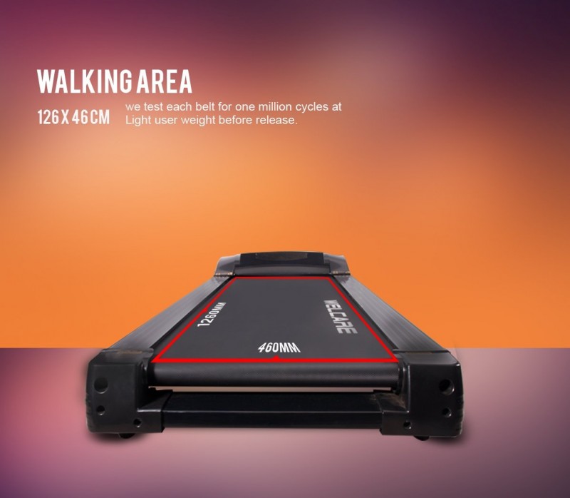 Welcare Wc4646 Motorized and Cushioned Treadmill 2Hp (4Hp Peak) Powerful Dc Motor 15 Level Incline