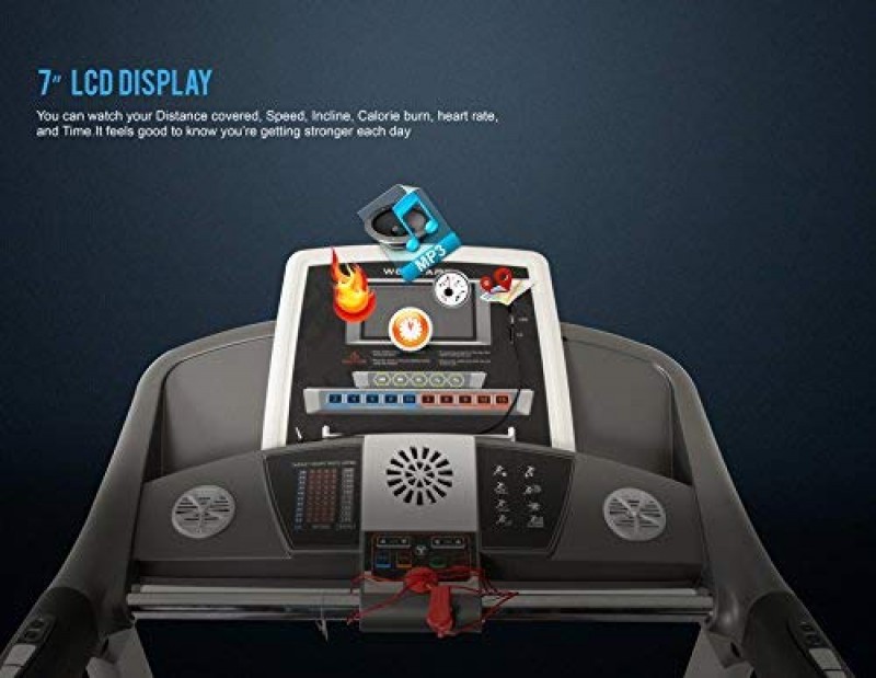 Welcare Wc5777Ac Motorized and Cushioned Treadmill 2.5Hp Ac Motor 20 Level Incline