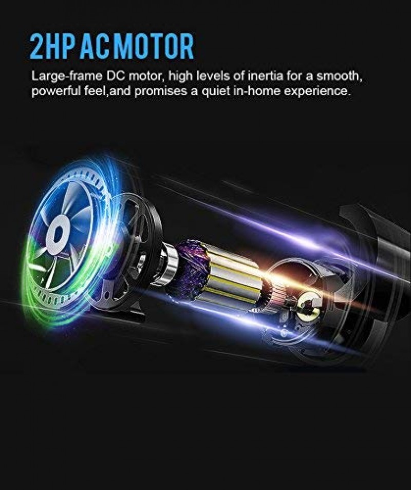 Welcare Wc5777Ac Motorized and Cushioned Treadmill 2.5Hp Ac Motor 20 Level Incline