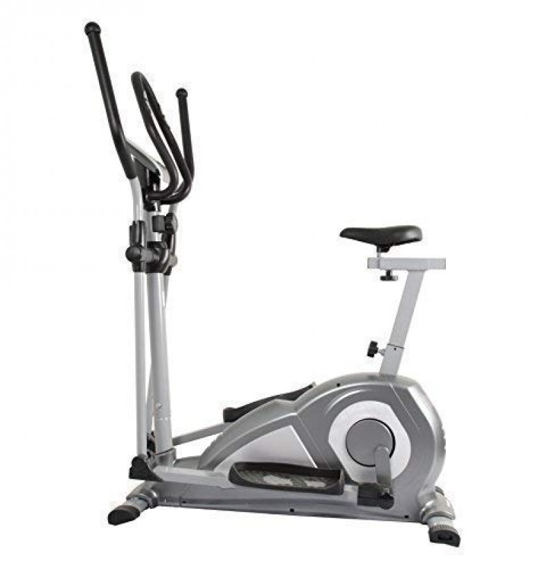 WELCARE Elliptical Cross Trainer WC6020 with seat, Hand Pulse Sensor, LCD Monitor, Adjustable Resistance for Home Use