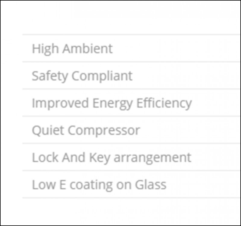 Western Glass Top Deep Freezer WHF525G 529 Litres for Icecream Parlours/Dairy/Meat Centres etc
