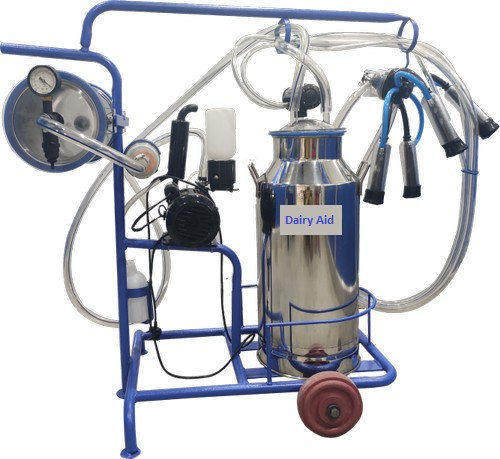 Trolley Single Bucket Automatic Milking Machine, 1-10 cows/hour