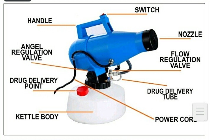 Electric ULV Thermal Fogger Machine Disinfection Fogging Machine Sprayer
