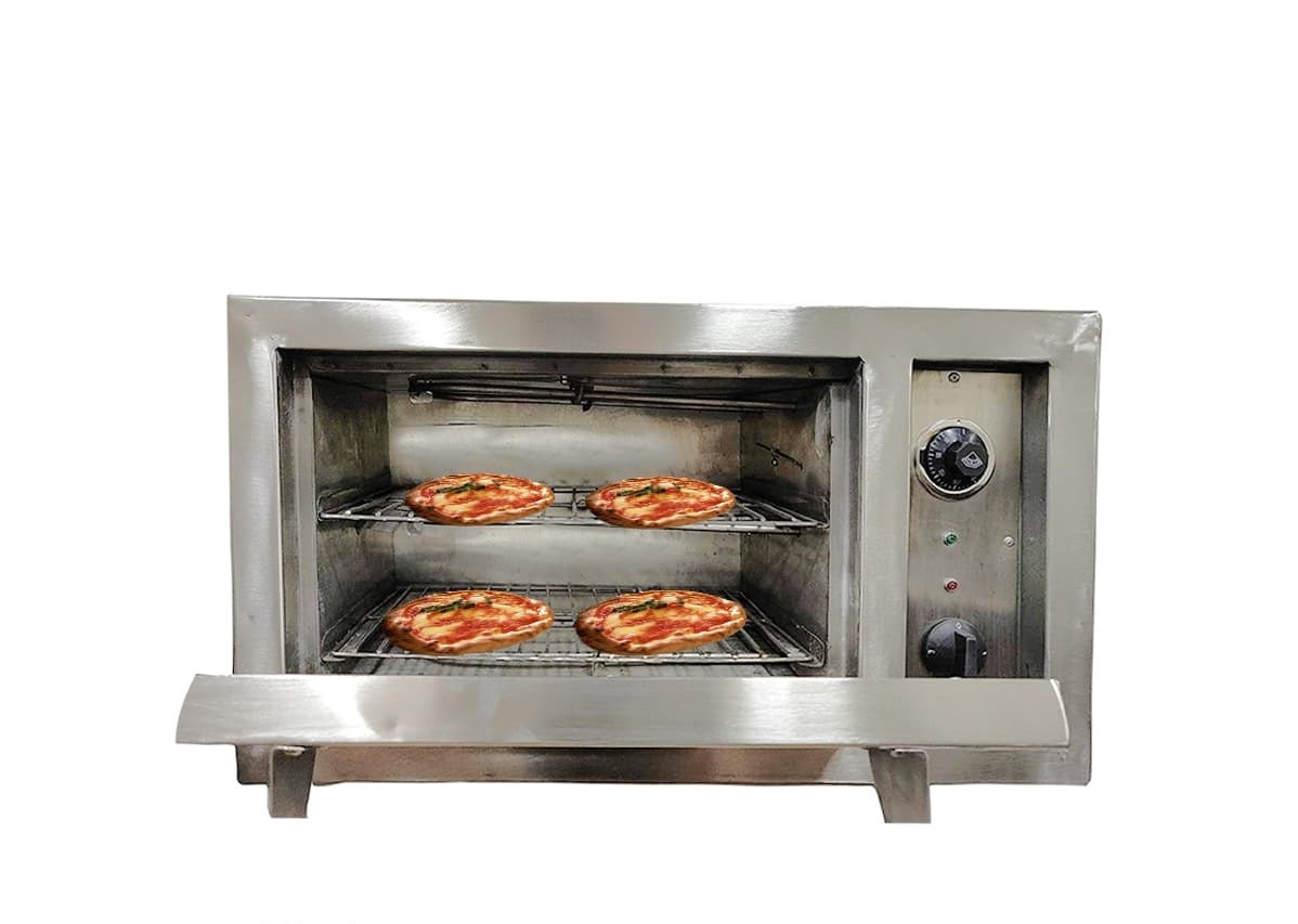 Kriafab Electric Pizza Oven 10 x 16 inch, 4 Pizza - 8 Inch