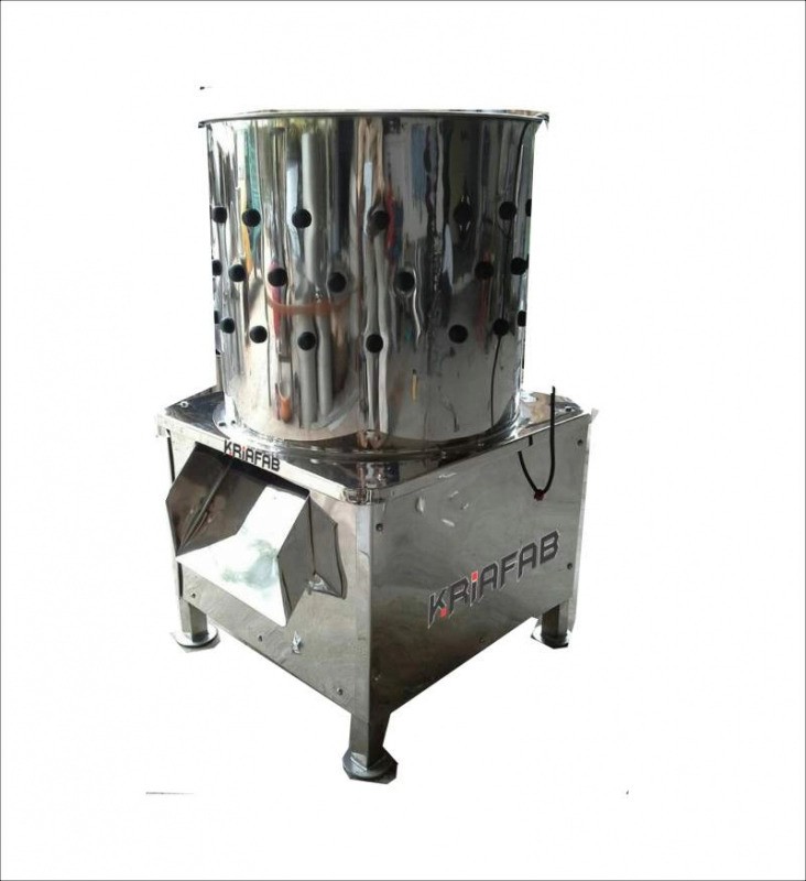 Kriafab Chicken Feather Cleaning Machine, 10 Bird Capacity, 1.5HP Motor