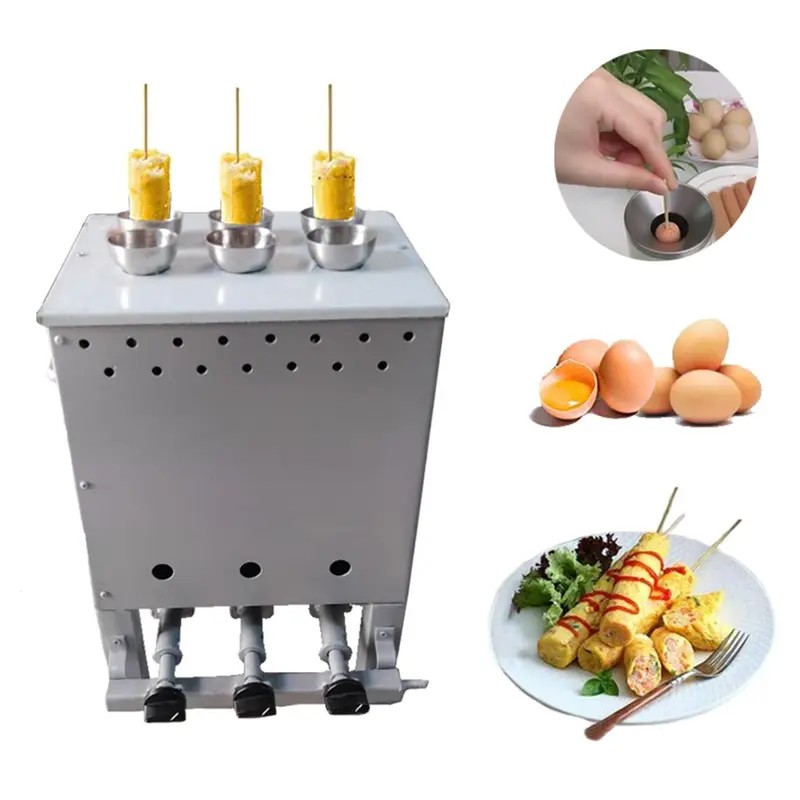 Commercial Gas Operated 6 Egg Sausage Roll/Hot Dog Maker Machine