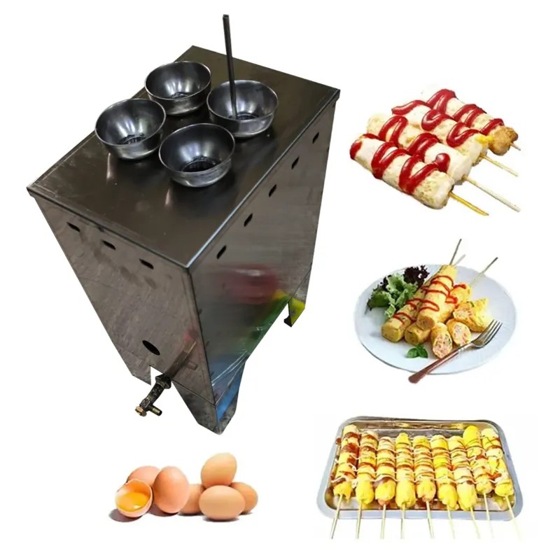 Commercial Gas Operated 4 Egg Sausage Roll/Hot Dog Maker Machine