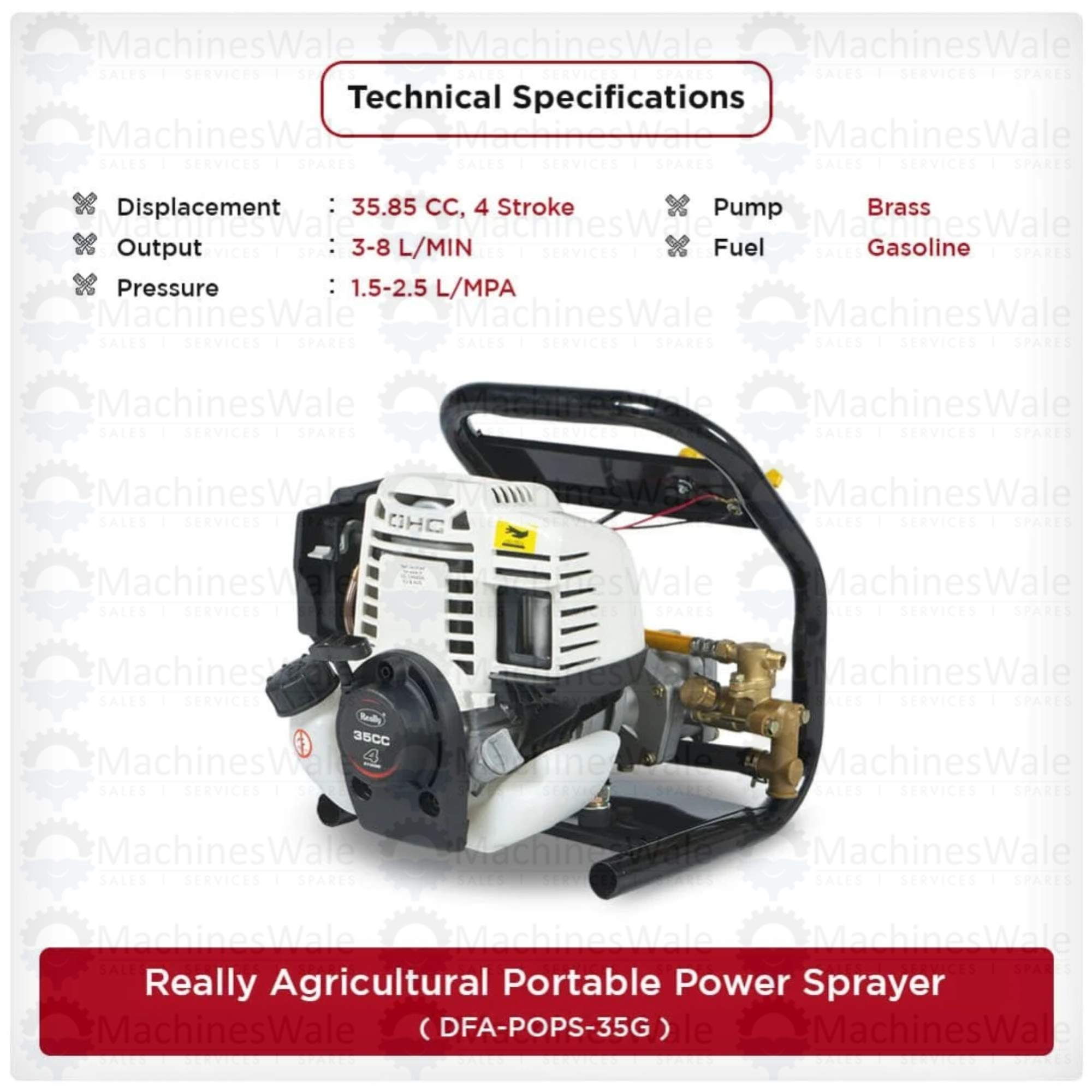 REALLY 4 Stroke 2 HP Agricultural Portable Power Sprayer