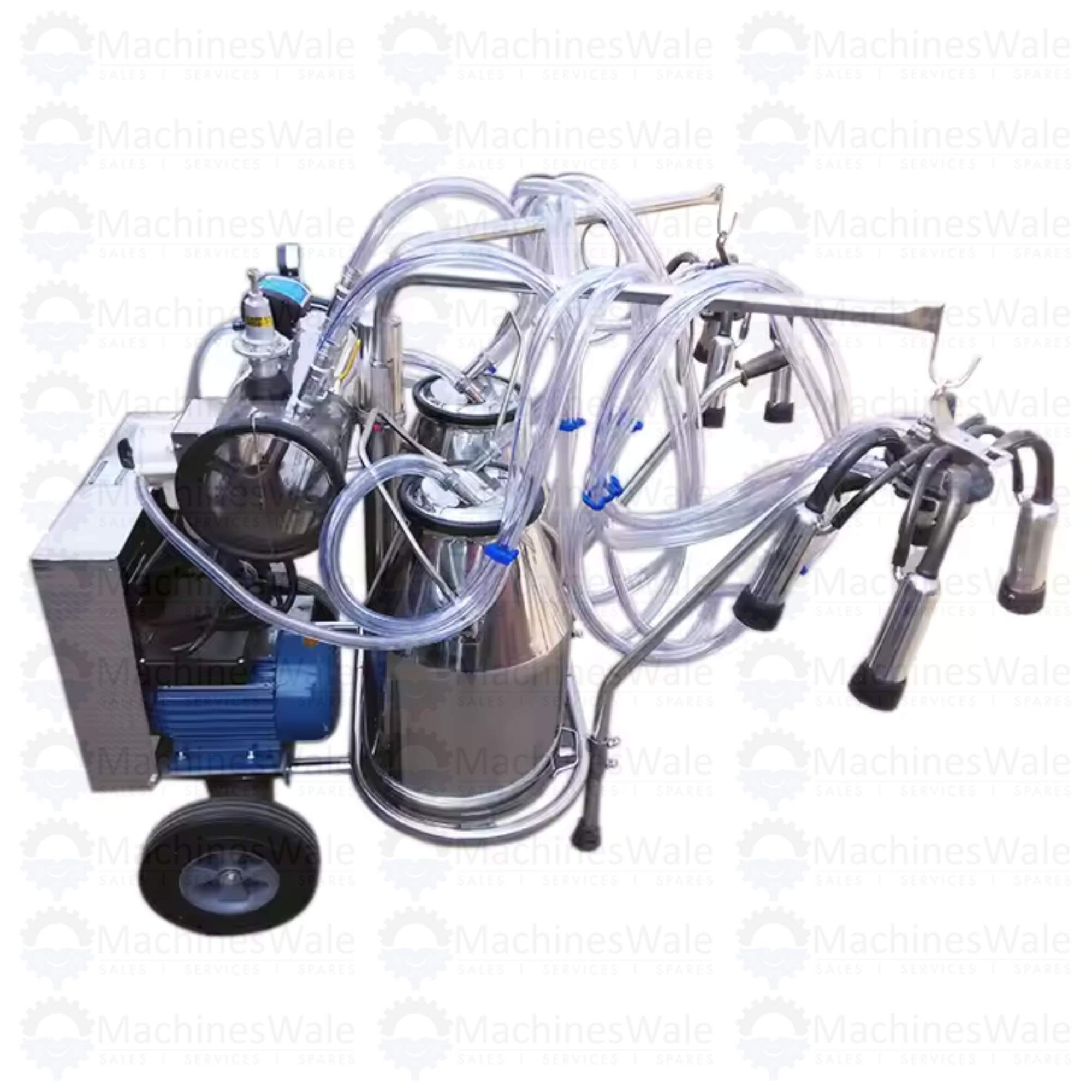 Commercial 10 Liter Manual SS Milking Machine with Sitting Arrangement