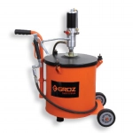 Groz Air Operated Grease Bucket 30Kg Ratio Pumps 50:1 - BGRP/30