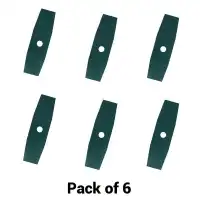 Heavy Duty 2 Teeth Blade for Brush/Grass Cutter Machine (Pack of 6)