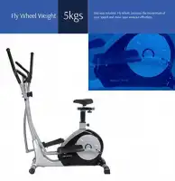 Welcare Elliptical Cross Trainer WC6010 with seat, Hand Pulse Sensor, LCD Monitor, Adjustable Resistance for Home Use