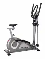 WELCARE Elliptical Cross Trainer WC6020 with seat, Hand Pulse Sensor, LCD Monitor, Adjustable Resistance for Home Use